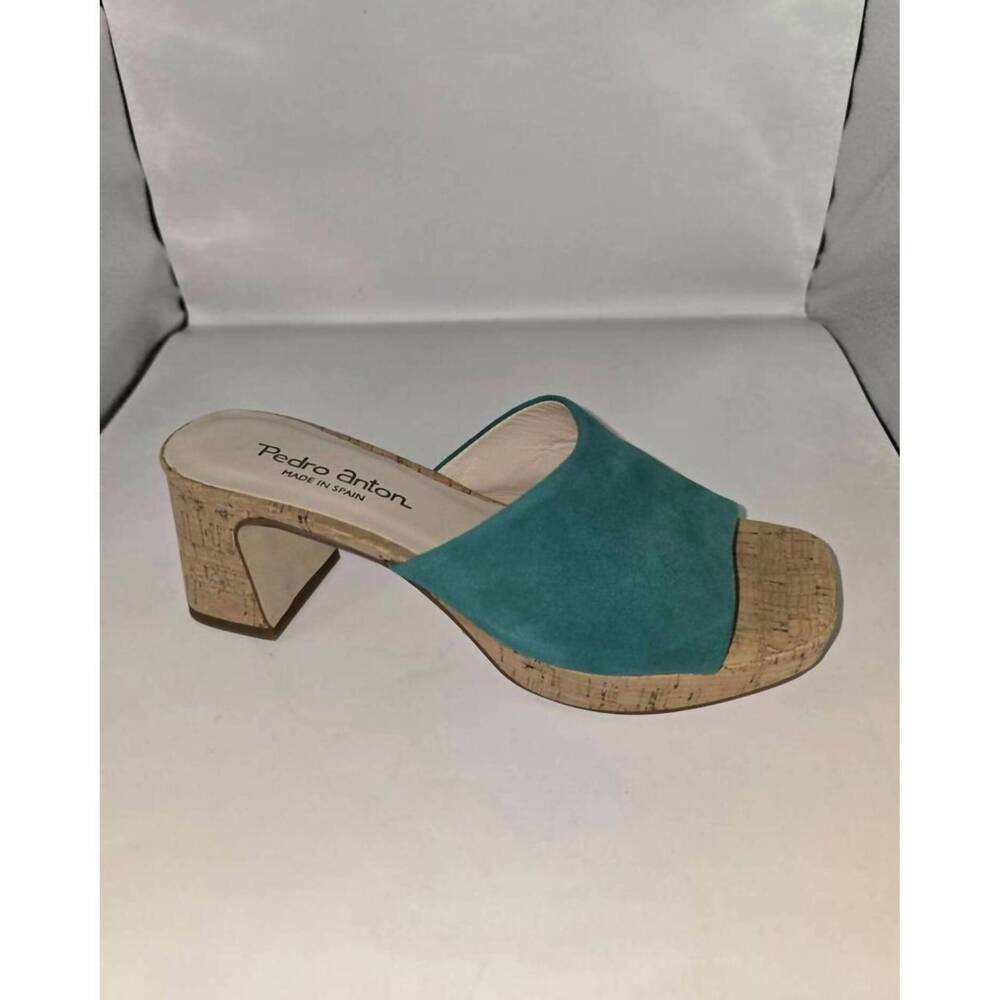 NEW PEDRO ANTON women's ante sandal in turquoise